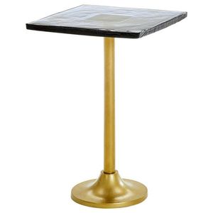 Ambia Home ODKLÁDACÍ STOLEK, šedá, barvy mosazi obraz