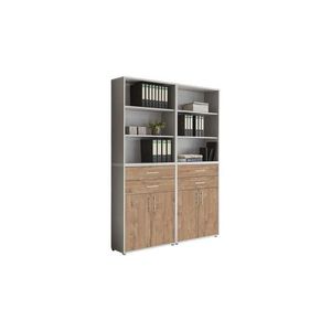 MID.YOU SKŘÍŇ NA ŠANONY, šedá, barvy dubu, 168, 8/227, 2/33 cm obraz