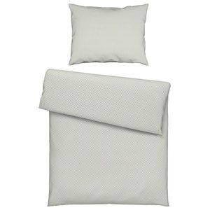 Novel POVLEČENÍ, flanel, šedá, bílá, 140/200 cm obraz