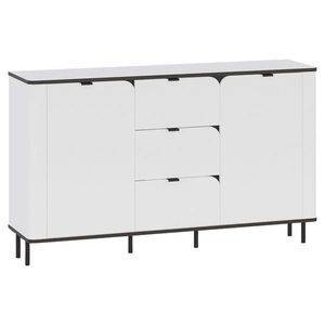 Carryhome ŠIROKÁ KOMODA, bílá, 136, 8/82/35, 2 cm obraz