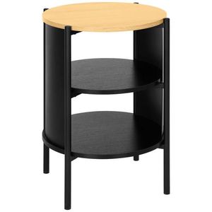 Xora ODKLÁDACÍ STOLEK, přírodní barvy, černá obraz