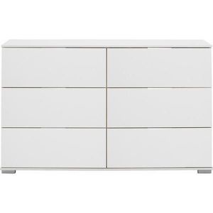 Carryhome KOMODA, bílá, 130/83/41 cm obraz