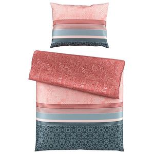 Esposa POVLEČENÍ, satén, modrá, růžová, 140/200 cm obraz