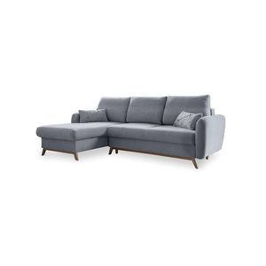 MID.YOU ROHOVÁ SEDAČKA, textil, světle šedá obraz