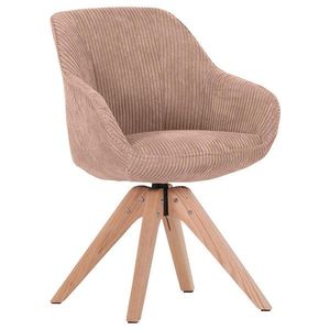 Ambia Home ŽIDLE S PODRUČKAMI, manšestr, růžová obraz