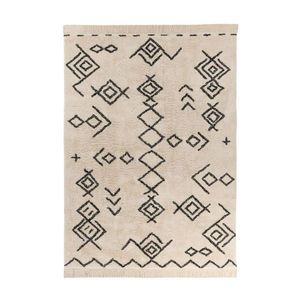 KOBEREC, 160/230 cm, krémová, černá obraz