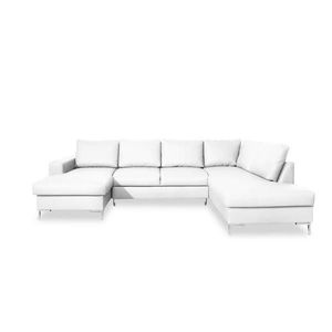 MID.YOU SEDACÍ SOUPRAVA, kůže, bílá obraz