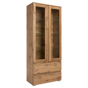 MID.YOU VITRÍNA, barvy dubu, 80/191/40 cm obraz