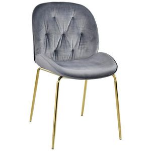 Novel ŽIDLE, šedá, barvy zlata obraz