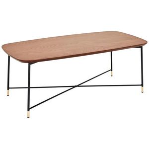 MID.YOU KONFERENČNÍ STOLEK, černá, barvy dubu, barvy zlata, dřevo, kov, kompozitní dřevo, 120/45/60 cm obraz