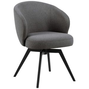 MID.YOU ŽIDLE S PODRUČKAMI, ocel, struktura, šedá, černá obraz