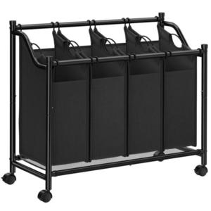 KOŠ NA ŠPINAVÉ PRÁDLO, černá obraz