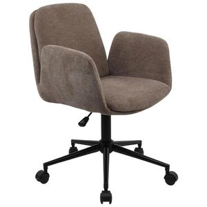 MID.YOU OTOČNÁ ŽIDLE, tkaná látka, hnědá obraz