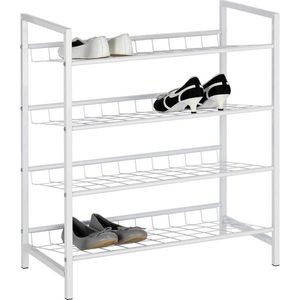 Boxxx REGÁL NA BOTY, bílá, 63/70/30 cm obraz