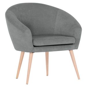 Carryhome KŘESLO, textil, šedá obraz