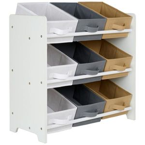 My Baby Lou ÚLOŽNÝ REGÁL šedá, bílá, béžová, obraz