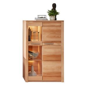 Carryhome VITRÍNA, jádrový buk, jádrový buk, 85/137/40 cm obraz