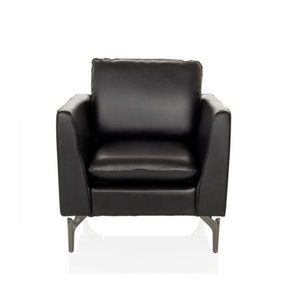 MID.YOU KŘESLO, kůže, černá obraz