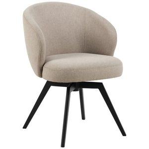 MID.YOU ŽIDLE S PODRUČKAMI, ocel, struktura, černá, béžová obraz