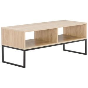 MID.YOU KONFERENČNÍ STOLEK, přírodní barvy, černá, kov, kompozitní dřevo, 100/40/40 cm obraz