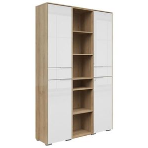 Voleo SKŘÍŇ NA ŠANONY, bílá, barvy dubu, 122/199/37 cm obraz