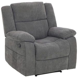 P & B TELEVIZNÍ KŘESLO, textil, šedá obraz