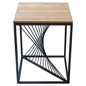 Boxxx ODKLÁDACÍ STOLEK, divoký dub, černá, divoký dub obraz