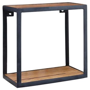 MID.YOU NÁSTĚNNÝ REGÁL, sheesham, barvy sheesham, 35/35/18 cm obraz