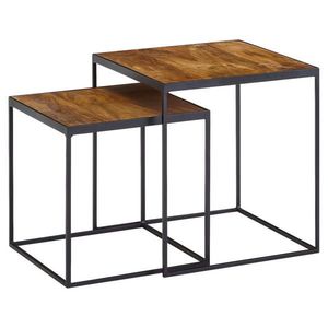 MID.YOU SADA ODKLÁDACÍCH STOLKŮ, mangové dřevo, hnědá obraz