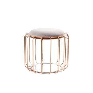 ODKLÁDACÍ STOLEK, šedá, měděné barvy obraz