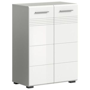 MID.YOU SPODNÍ SKŘÍŇKA, bílá, šedá, 60/80/30 cm obraz