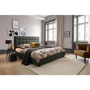 Carryhome ČALOUNĚNÁ POSTEL, 180/200 cm, antracitová obraz