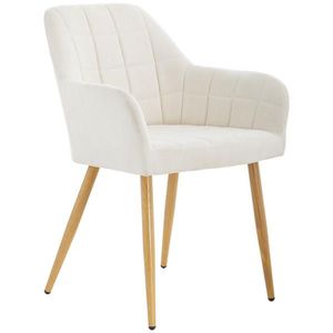 MID.YOU ŽIDLE S PODRUČKAMI, železo, samet, béžová obraz