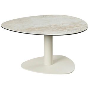 Belluti KONFERENČNÍ STOLEK, šedá, šedohnědá, kov, sklo, keramika, 74/74/38 cm obraz