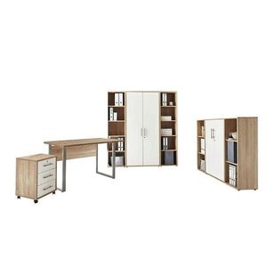 MID.YOU KANCELÁŘ, bílá, Sonoma dub obraz