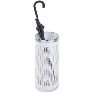 Xora STOJAN NA DEŠTNÍKY, bílá, barvy nerez oceli obraz