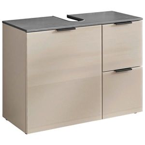 Venda SKŘÍŇKA POD UMYVADLO, kašmírová, antracitová, kašmírová, 80/60/35 cm obraz