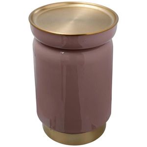 MID.YOU ODKLÁDACÍ STOLEK, barvy zlata, starorůžová obraz