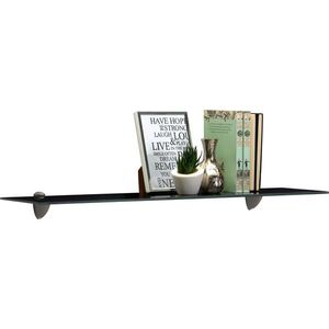 Boxxx SKLENĚNÁ ODKLÁDACÍ PLOCHA, černá, 78/0, 6/18 cm obraz