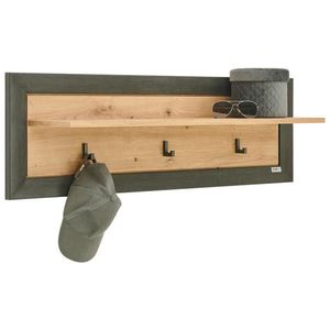 Hom`in NÁSTĚNNÁ POLICE barvy dubu, tmavě šedá obraz