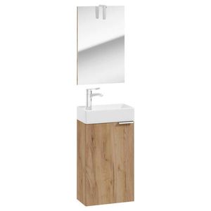 MID.YOU KOUPELNA PRO HOSTY, barvy dubu, 41/60/20 cm obraz