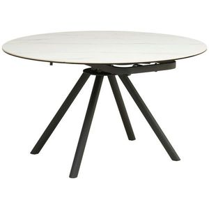 MID.YOU JÍDELNÍ STŮL, černá, bílá, 80-130/130/75-77 cm obraz