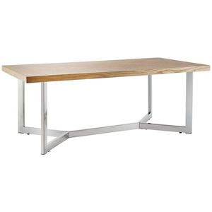 Livetastic KONFERENČNÍ STOLEK, barvy dubu, barvy nerez oceli, dřevo, kov, kompozitní dřevo, 120/44/60 cm obraz