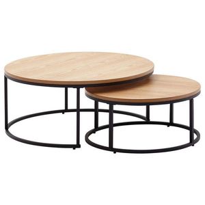 MID.YOU SADA ODKLÁDACÍCH STOLKŮ, hnědá obraz