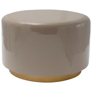 MID.YOU ODKLÁDACÍ STOLEK, šedá, barvy zlata obraz