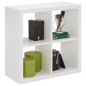 Carryhome DĚLICÍ STĚNA, bílá, 77/77/38 cm obraz