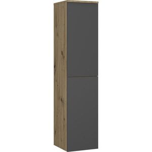 Stylife MIDI SKŘÍŇKA, antracitová, barvy dubu, 30/132/32 cm obraz