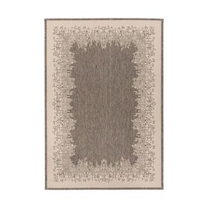 KOBEREC TKANÝ NA PLOCHO, 160/230 cm, hnědá, krémová obraz