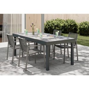 Ambia Garden ZAHRADNÍ STŮL, kov, plast, 200/320/75/100 cm obraz