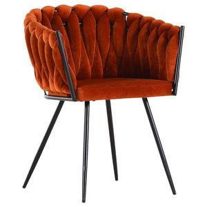 Landscape ŽIDLE S PODRUČKAMI, hliník, velur, oranžová obraz